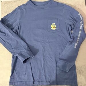 Vineyard Vines Youth Pawty Animal Golden Retriever Long Sleeve Tee